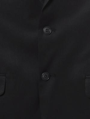 black solid single breasted formal blazer - 14189055 - Standard Image - 3