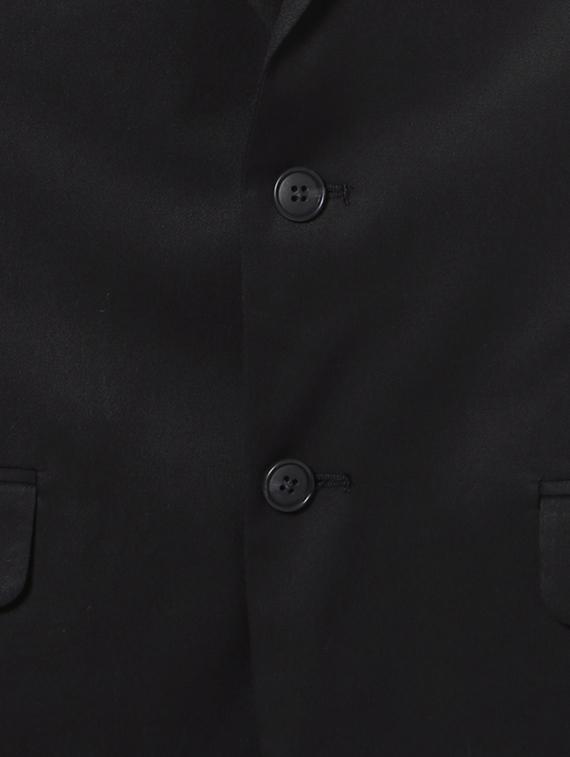 black solid single breasted formal blazer - 14189055 - Zoom Image - 3