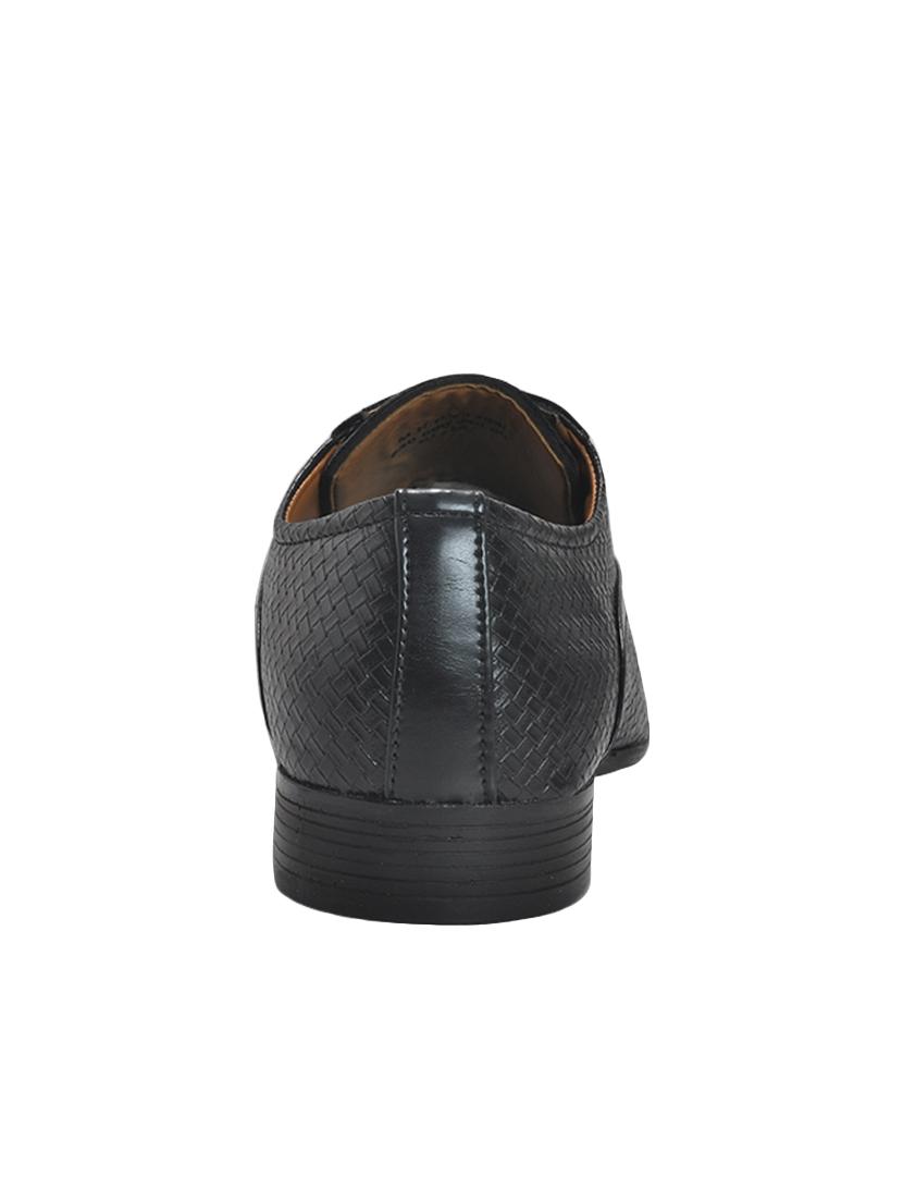 black Leatherette lace-up derby - 14190054 - Zoom Image - 3