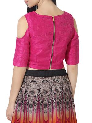 pink silk solid blouse - 14190108 - Standard Image - 3