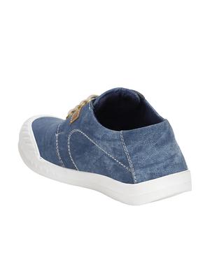 blue denim lace up sneaker - 14191600 - Standard Image - 3