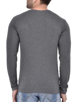 grey cotton color block t-shirt - 14191670 - Standard Image - 3