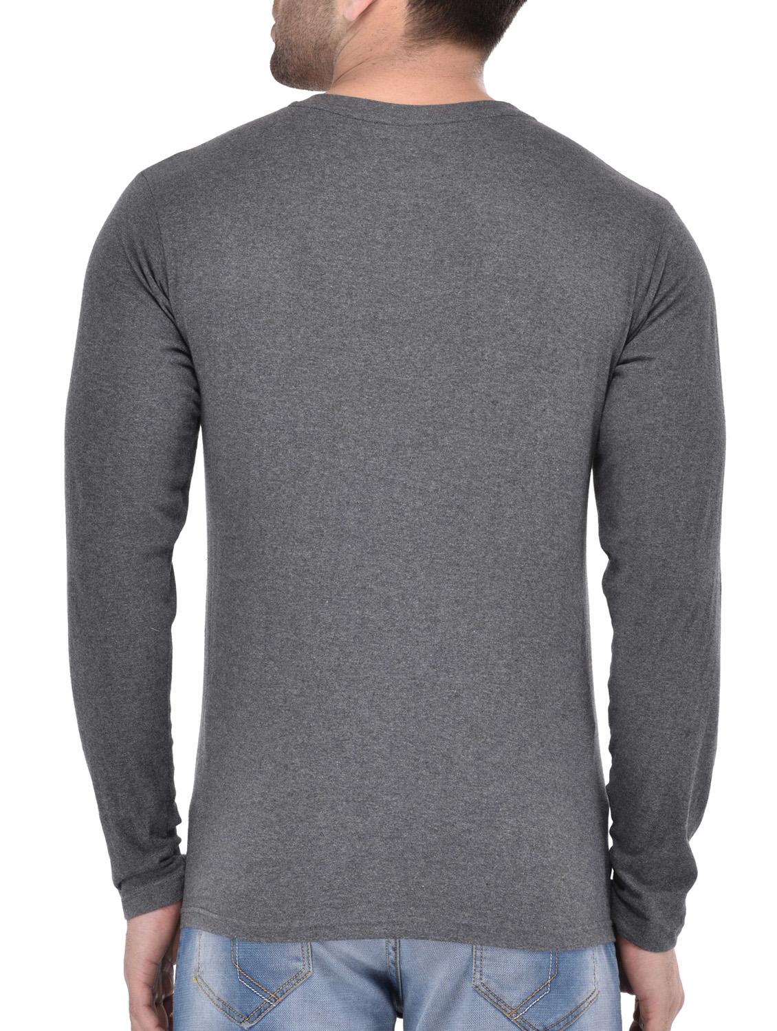 grey cotton color block t-shirt - 14191670 - Zoom Image - 3