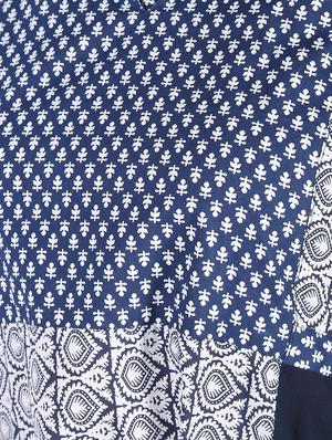 indigo flared kurta - 14194139 - Standard Image - 6