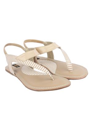 beige faux leather back strap sandals - 14195286 - Standard Image - 3