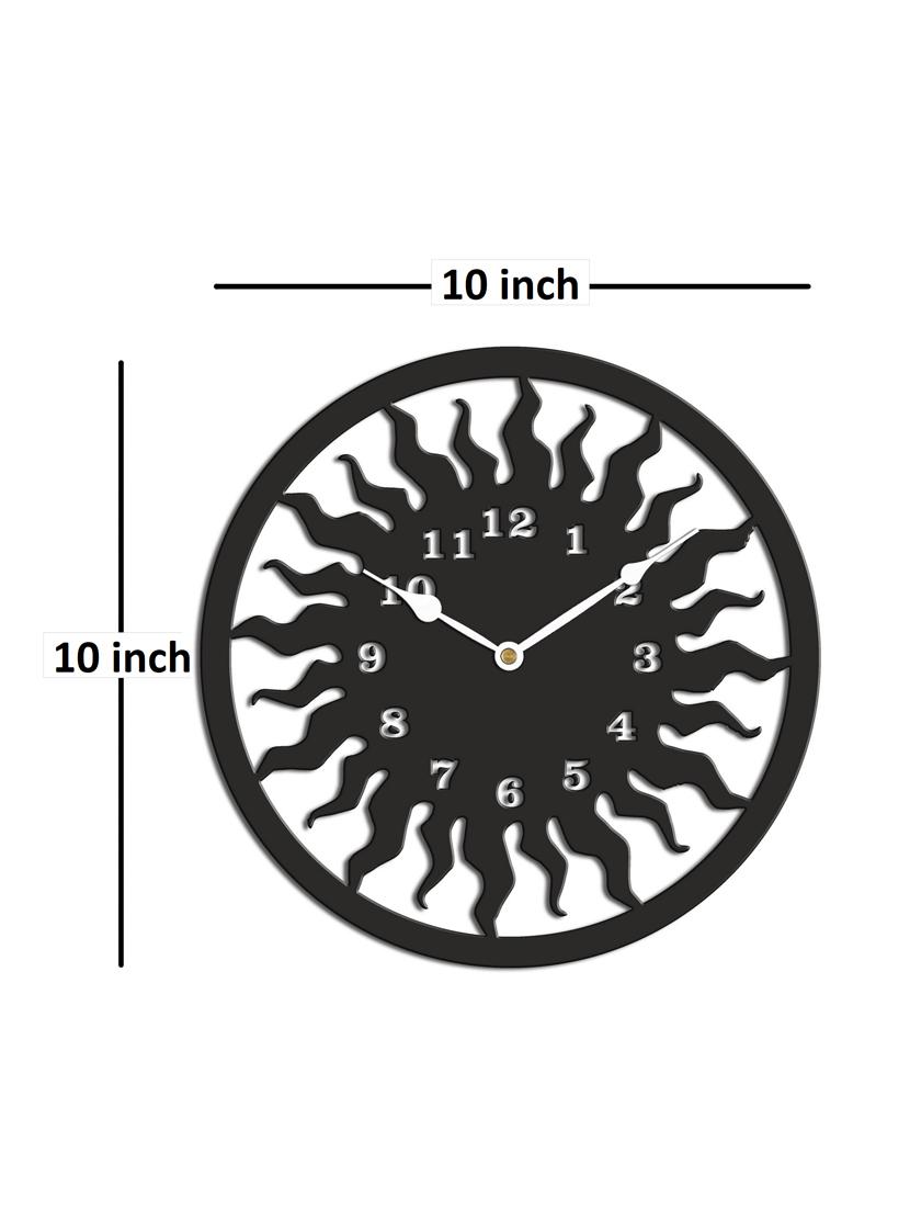 sehaz artworks sun in circle black wall clock - 14205693 - Zoom Image - 3