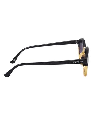 walrus james black color women semi-rimless sunglass - ws-james-iii-020602 - 14207519 - Standard Image - 3
