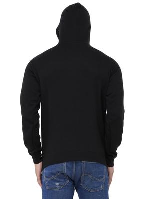 black printed fleece sweatshirt - 14209627 - Standard Image - 3