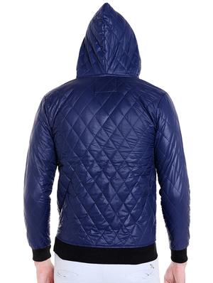 blue nylon blend quilted jacket - 14216110 - Standard Image - 3