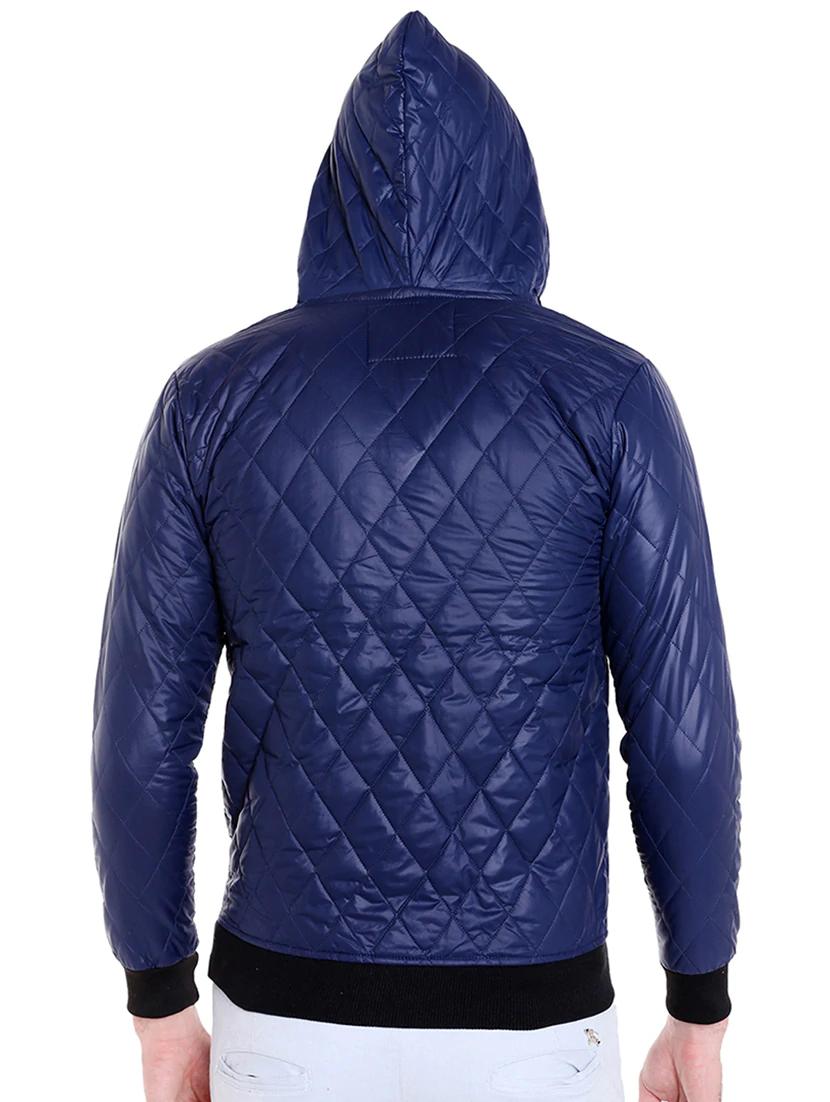 blue nylon blend quilted jacket - 14216110 - Zoom Image - 3
