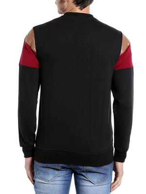 black cotton casual jacket - 14219065 - Standard Image - 3