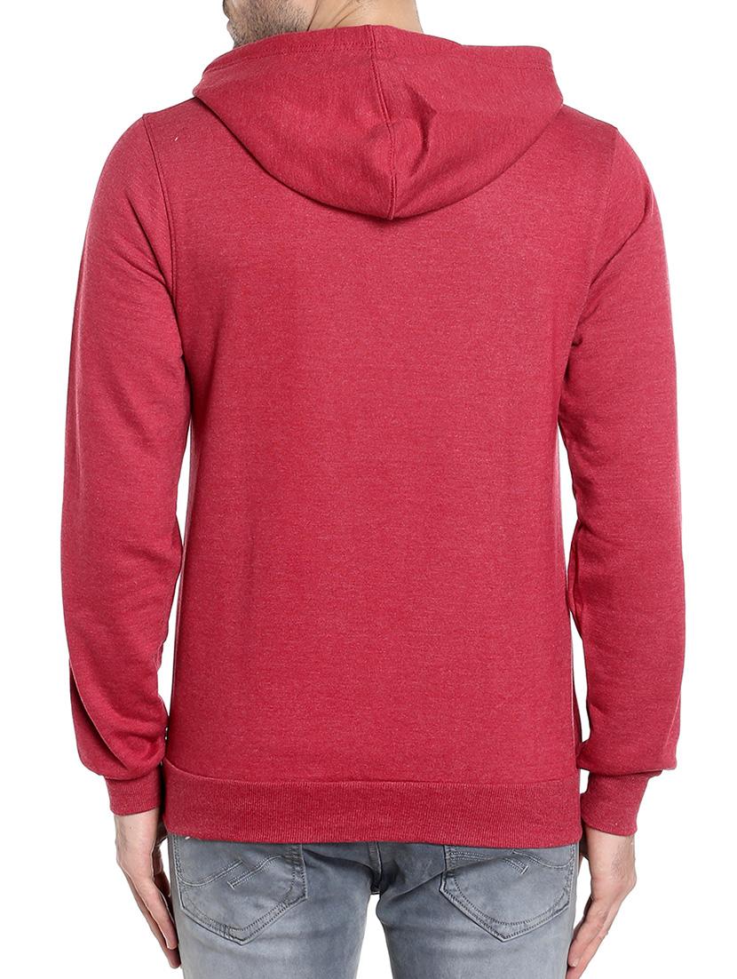 red solid hooded sweatshirt - 14219071 - Zoom Image - 3