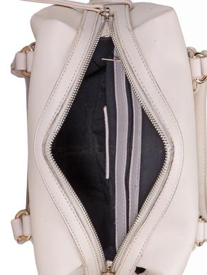 cream leatherette regular handbag - 14219403 - Standard Image - 3