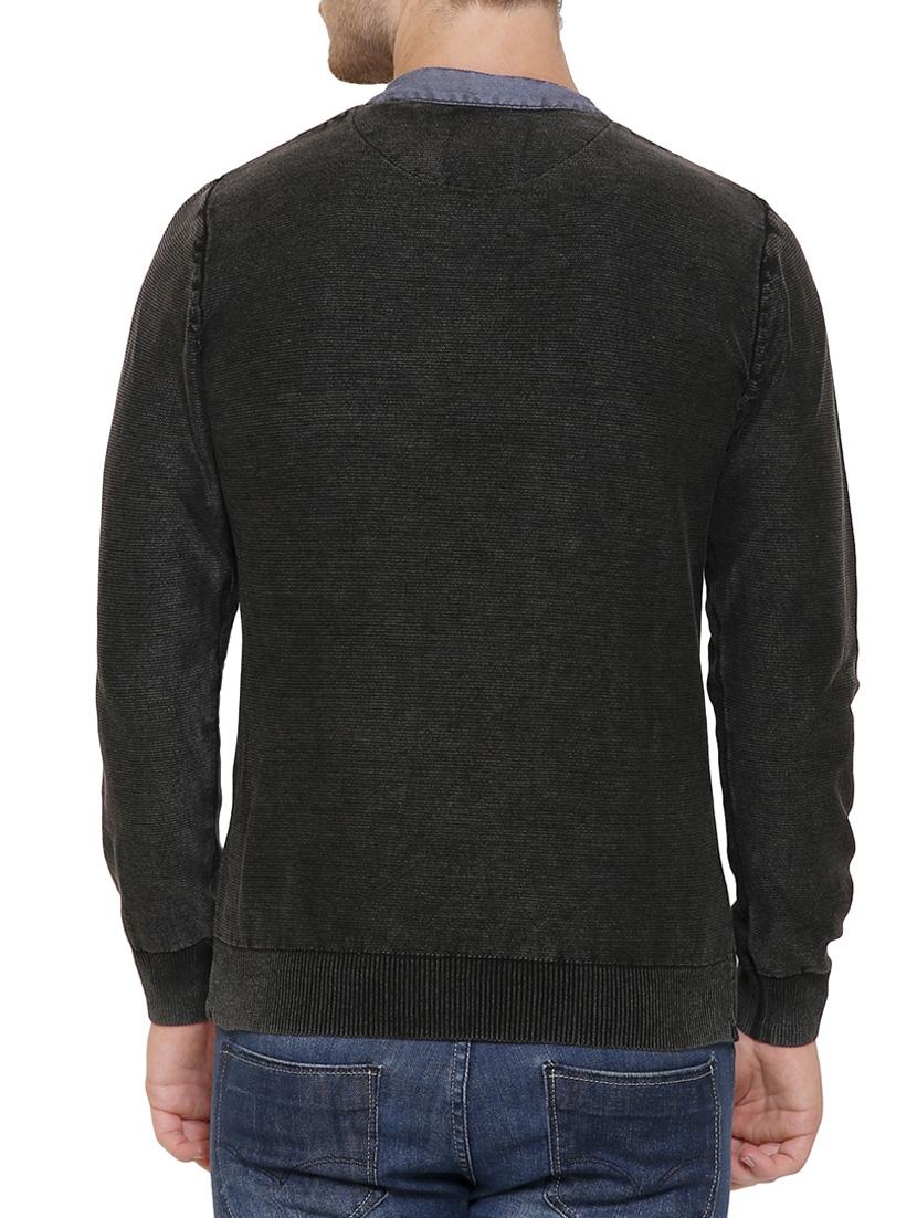charcoal grey cotton sweatshirt - 14221411 - Zoom Image - 3
