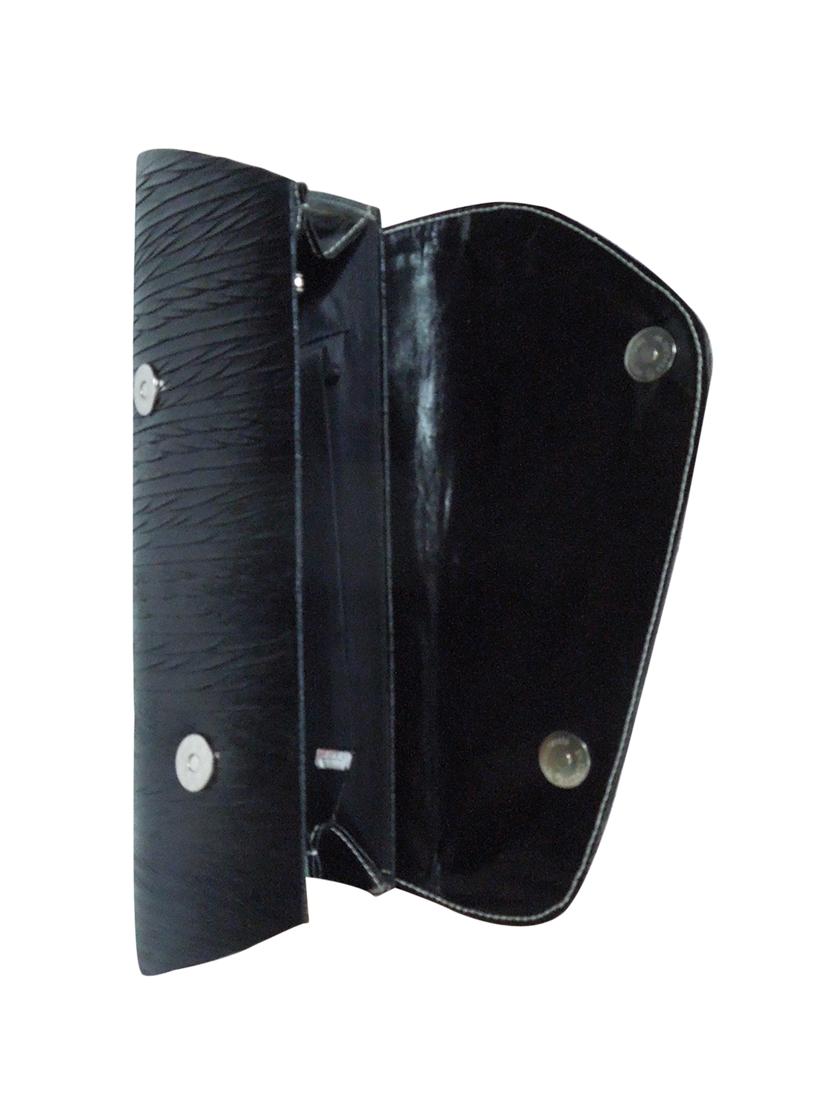 black leatherette ethnic clutch - 14222472 - Zoom Image - 3