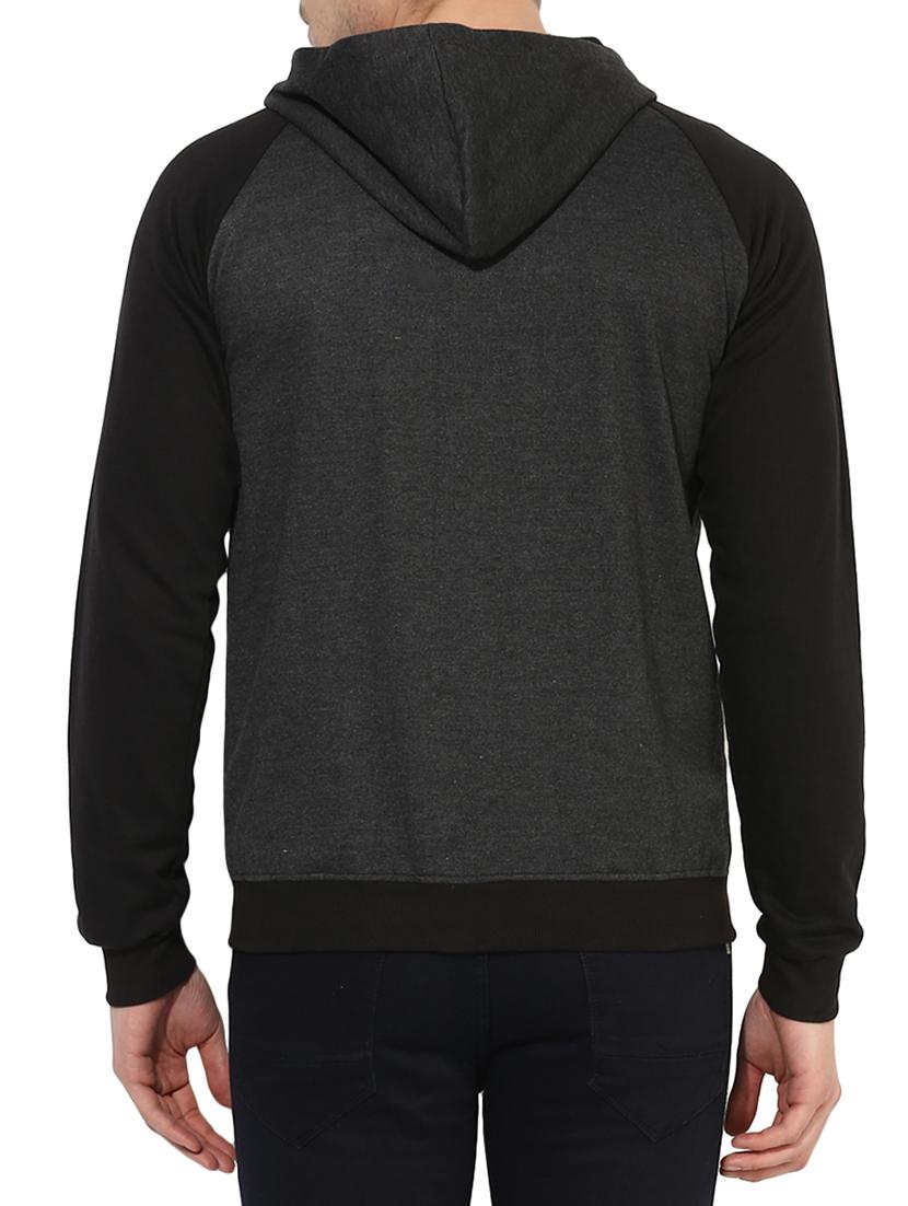 grey cotton color block sweatshirt - 14223353 - Zoom Image - 3