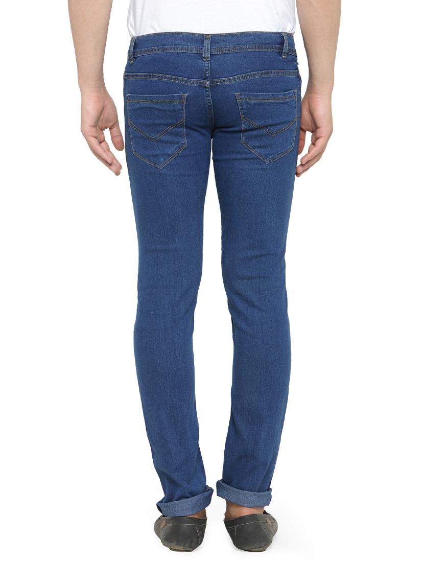 dark blue denim plain jeans - 14223367 - Zoom Image - 3