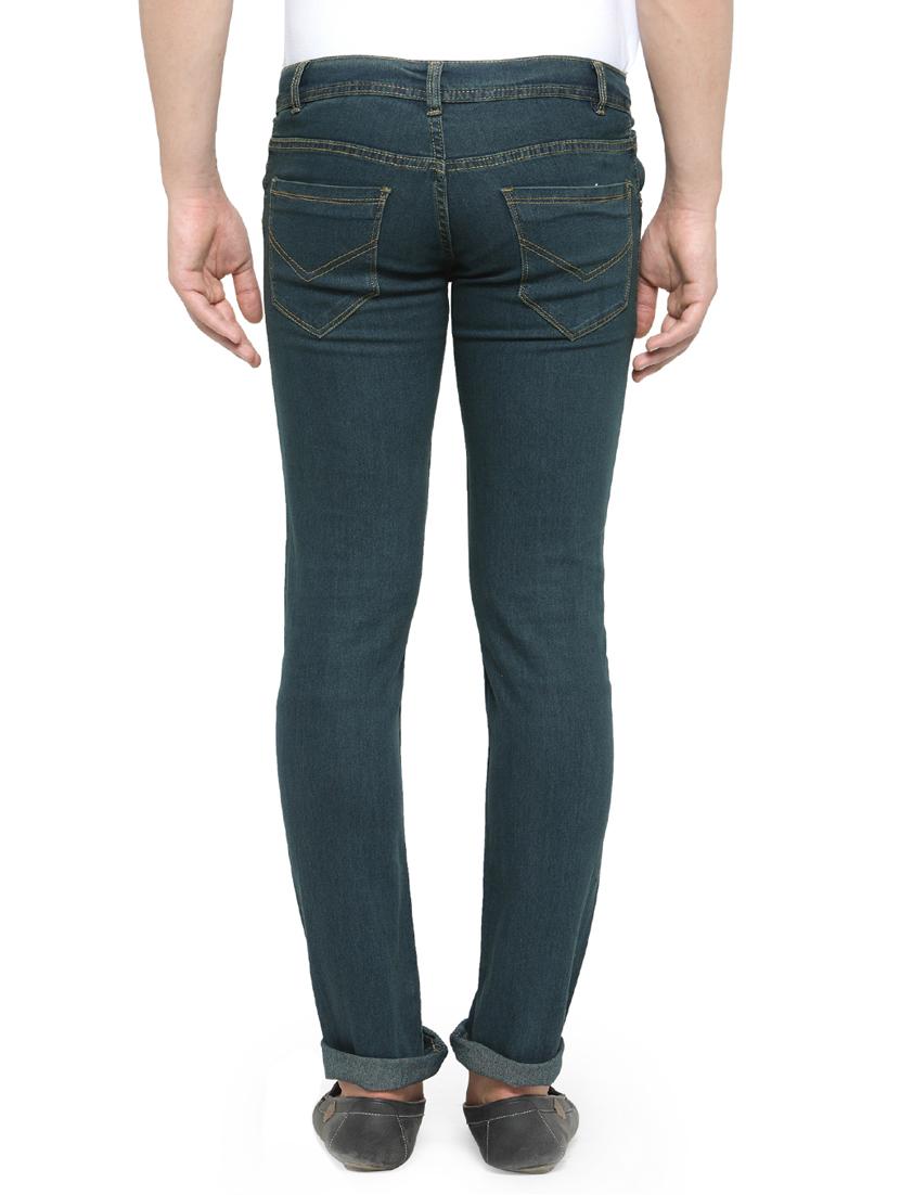 green denim plain jeans - 14223368 - Zoom Image - 3