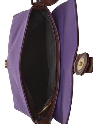 purple canvas sling bag - 14223970 - Standard Image - 3