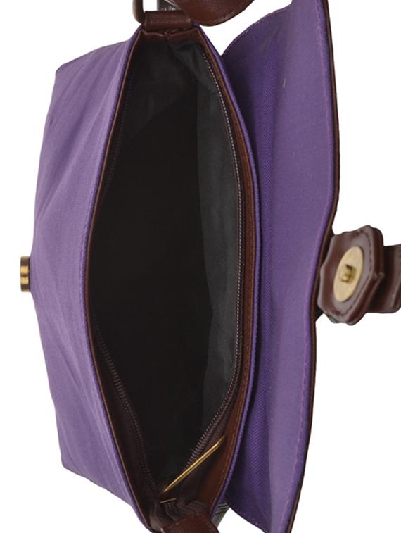 purple canvas sling bag - 14223970 - Zoom Image - 3
