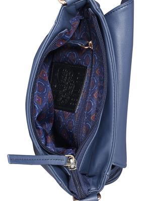 blue leatherette regular sling bag - 14224683 - Standard Image - 3