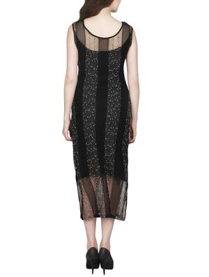 black lace cotton knit dress - 14225805 - Standard Image - 3