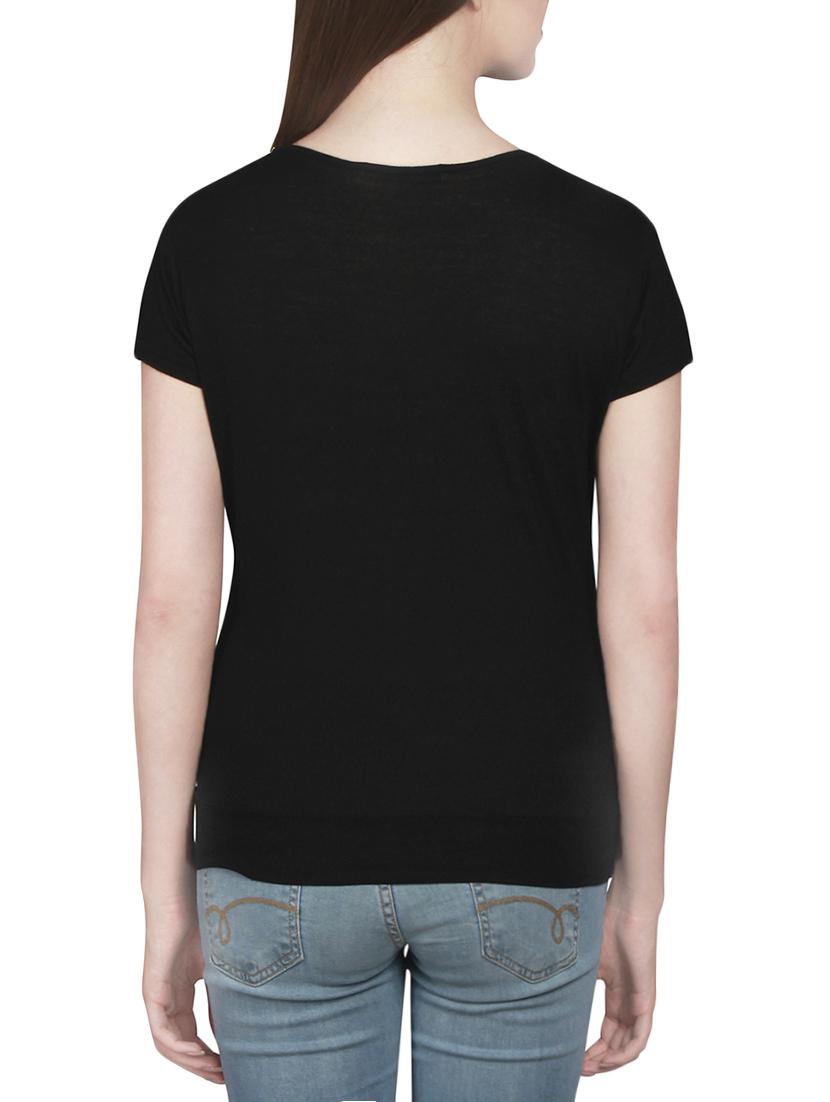 black hosery regular top - 14225819 - Zoom Image - 3