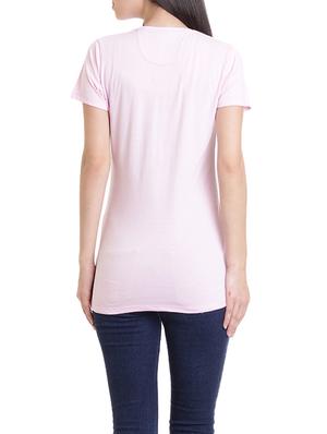pink cotton casual tee - 14227271 - Standard Image - 3