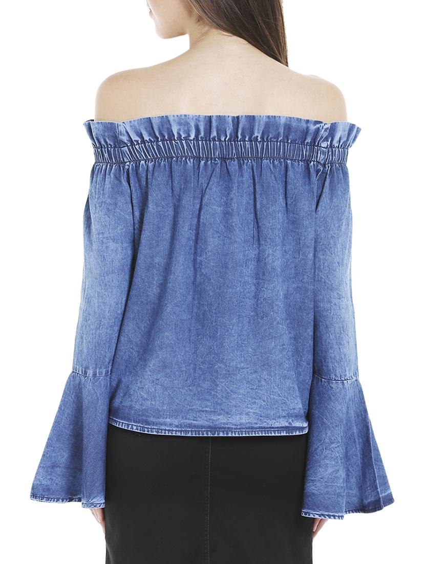 light blue denim top - 14227277 - Zoom Image - 3