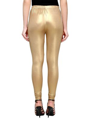 gold viscose leggings - 14229022 - Standard Image - 3