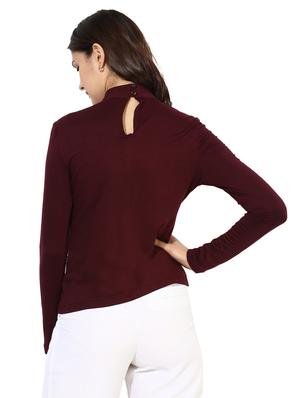 mock neck keyhole back top - 14234538 - Standard Image - 3