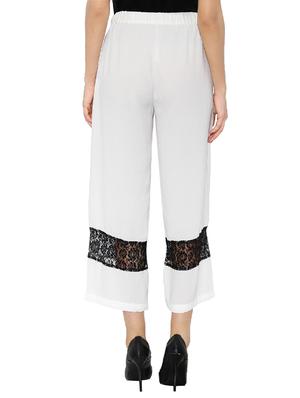 white polyester palazzo - 14235031 - Standard Image - 3