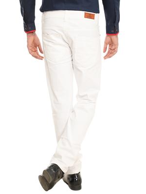 white cotton plain jeans - 14237504 - Standard Image - 3