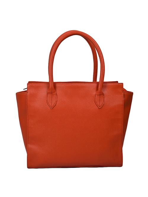 orange leatherette regular handbag - 14237565 - Standard Image - 1