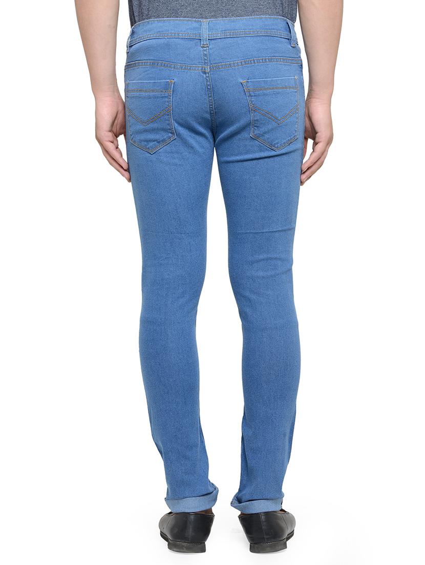 light blue denim plain jeans - 14238678 - Zoom Image - 3