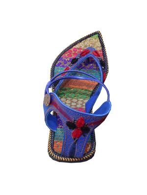 blue ethnic sandal - 14246404 - Standard Image - 3