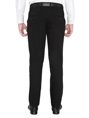 black cotton formal trouser - 14247678 - Standard Image - 3