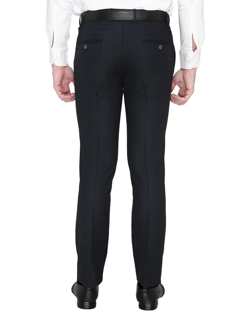 navy blue cotton formal trouser - 14247713 - Zoom Image - 3