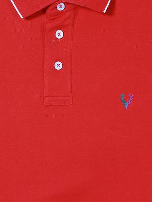 red cotton t-shirt - 14253283 - Standard Image - 3