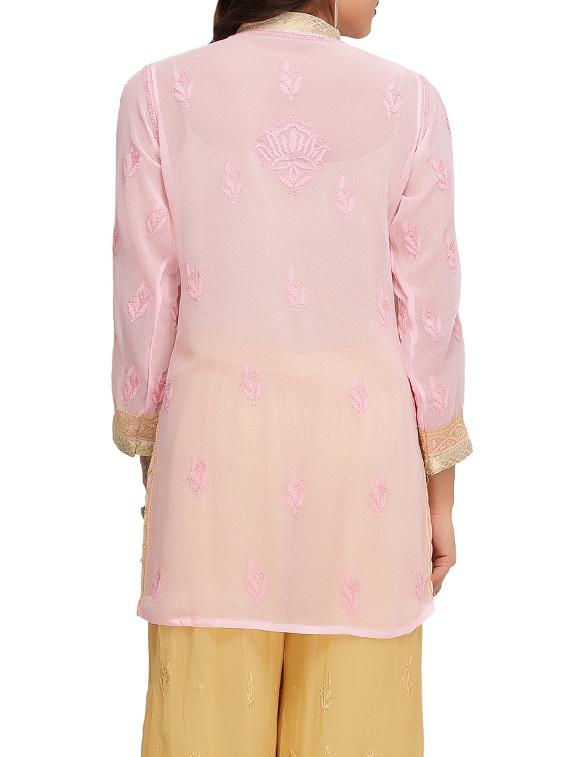 chikankari straight kurti - 14254216 - Zoom Image - 3