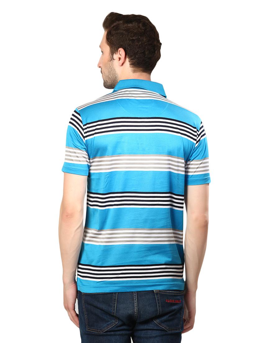 blue cotton t-shirt - 14262828 - Zoom Image - 3