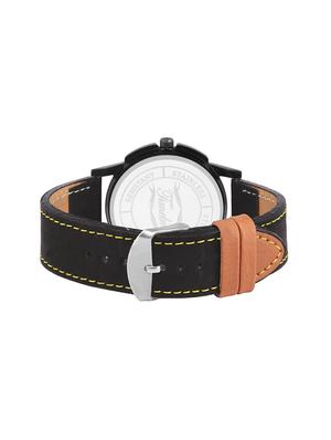 timebre men black furry casual analog watch - 14264860 - Standard Image - 3