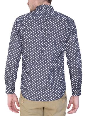 blue cotton casual shirt - 14267179 - Standard Image - 3