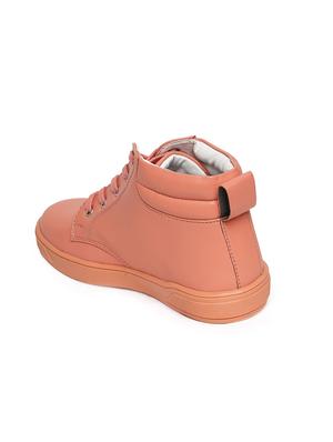 pink leatherette lace up sneaker - 14268522 - Standard Image - 3