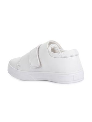 white leatherette slip on sneaker - 14268561 - Standard Image - 3