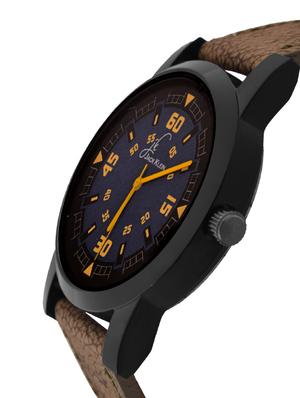 jack klein high quality stylish and funky wrist watch with brown belt and aviator glasses - 14279170 - Standard Image - 3