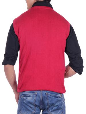 red cotton pullover - 14314777 - Standard Image - 3