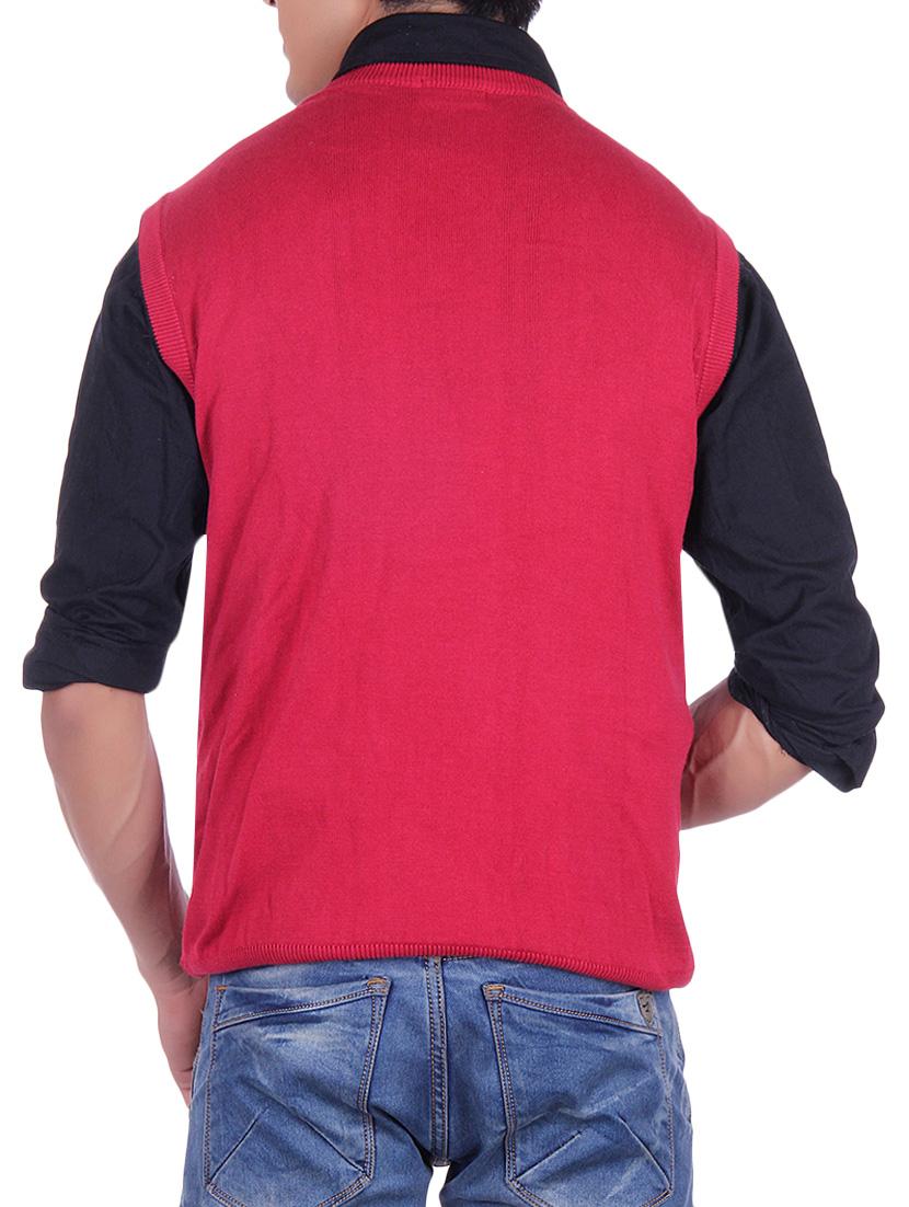 red cotton pullover - 14314777 - Zoom Image - 3