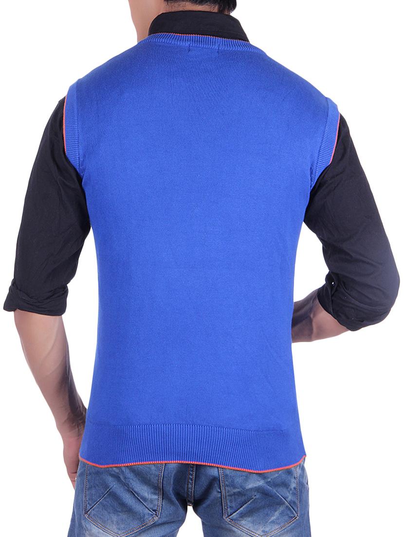 blue cotton pullover - 14314778 - Zoom Image - 3