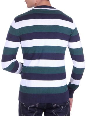 navy blue striped pullover - 14314838 - Standard Image - 3